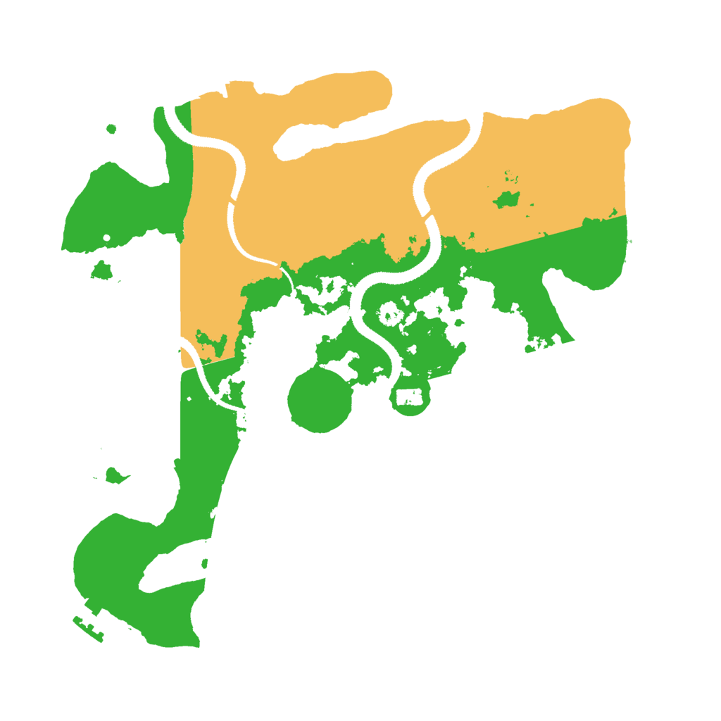 Biome Rust Map: Procedural Map, Size: 3000, Seed: 1121893463