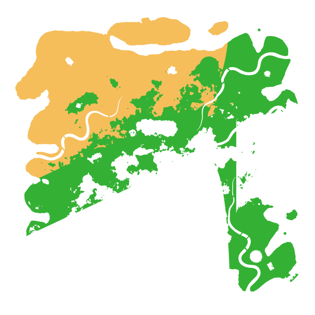 Biome Rust Map: Procedural Map, Size: 4500, Seed: 361138