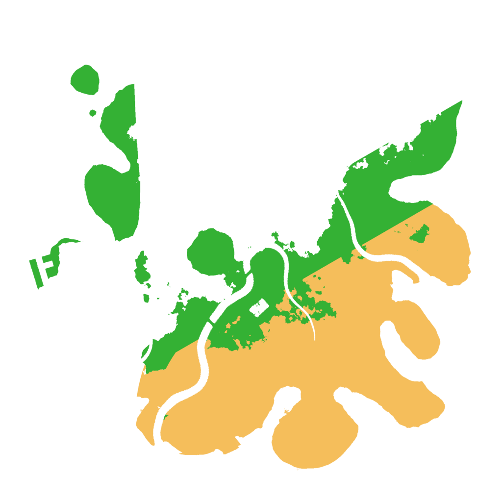 Biome Rust Map: Procedural Map, Size: 3000, Seed: 206123977