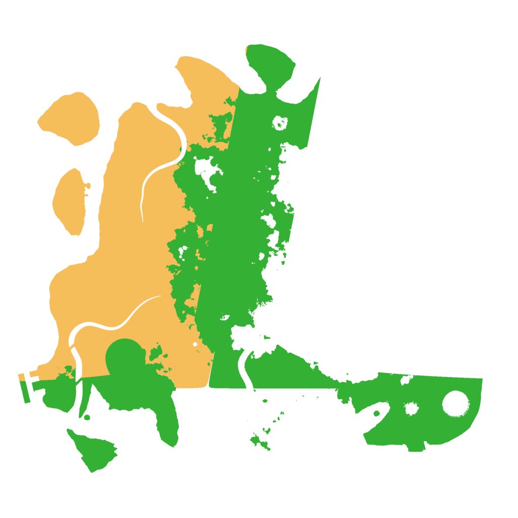 Biome Rust Map: Procedural Map, Size: 3500, Seed: 212332261
