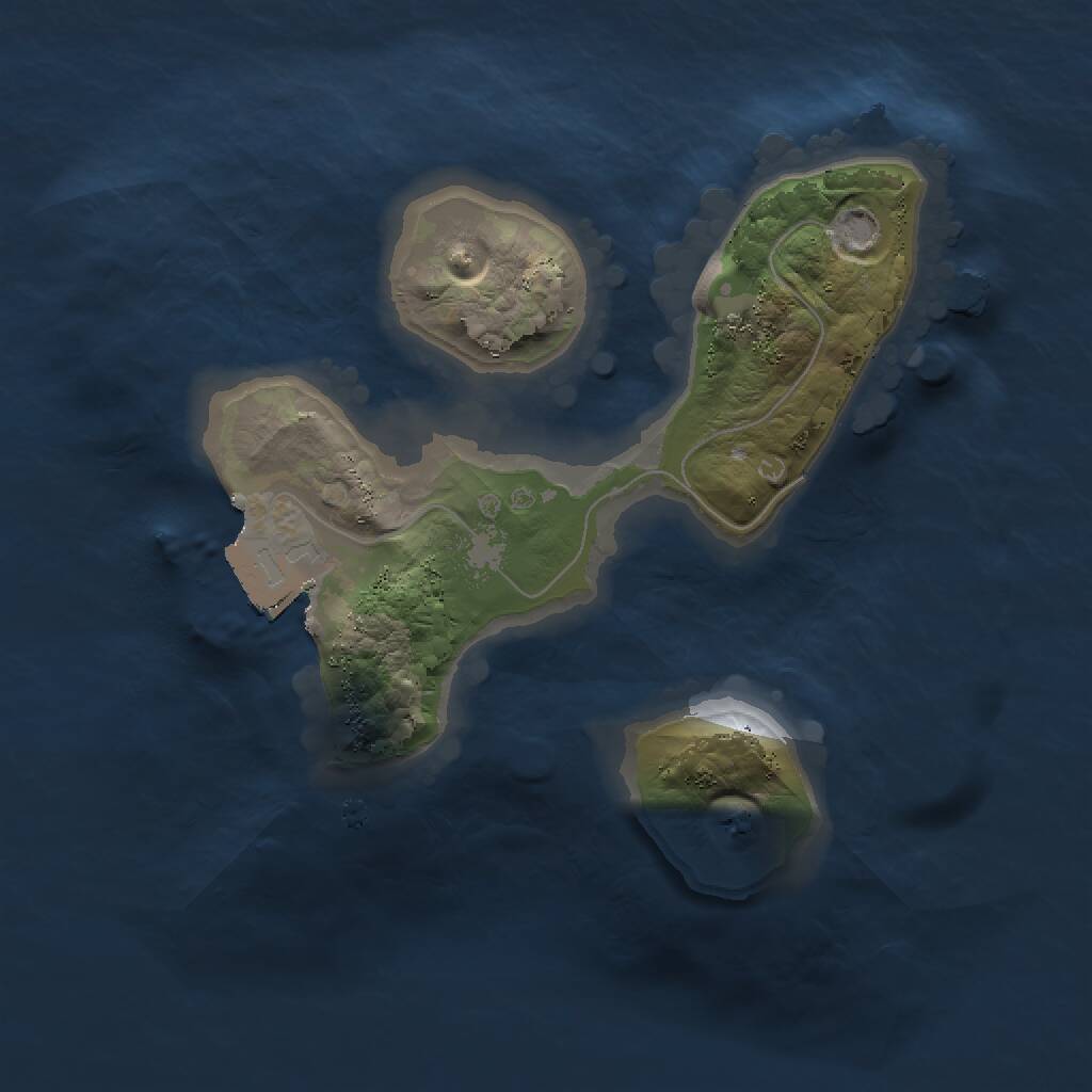Rust Map: Procedural Map, Size: 1500, Seed: 20010, 1 Monuments