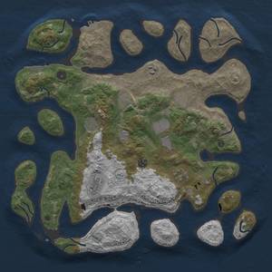 Thumbnail Rust Map: Procedural Map, Size: 4250, Seed: 769970405, 14 Monuments