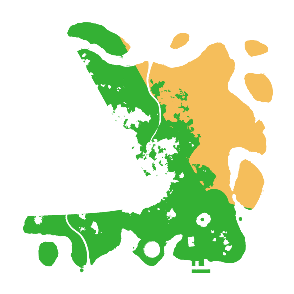 Biome Rust Map: Procedural Map, Size: 3200, Seed: 21451614