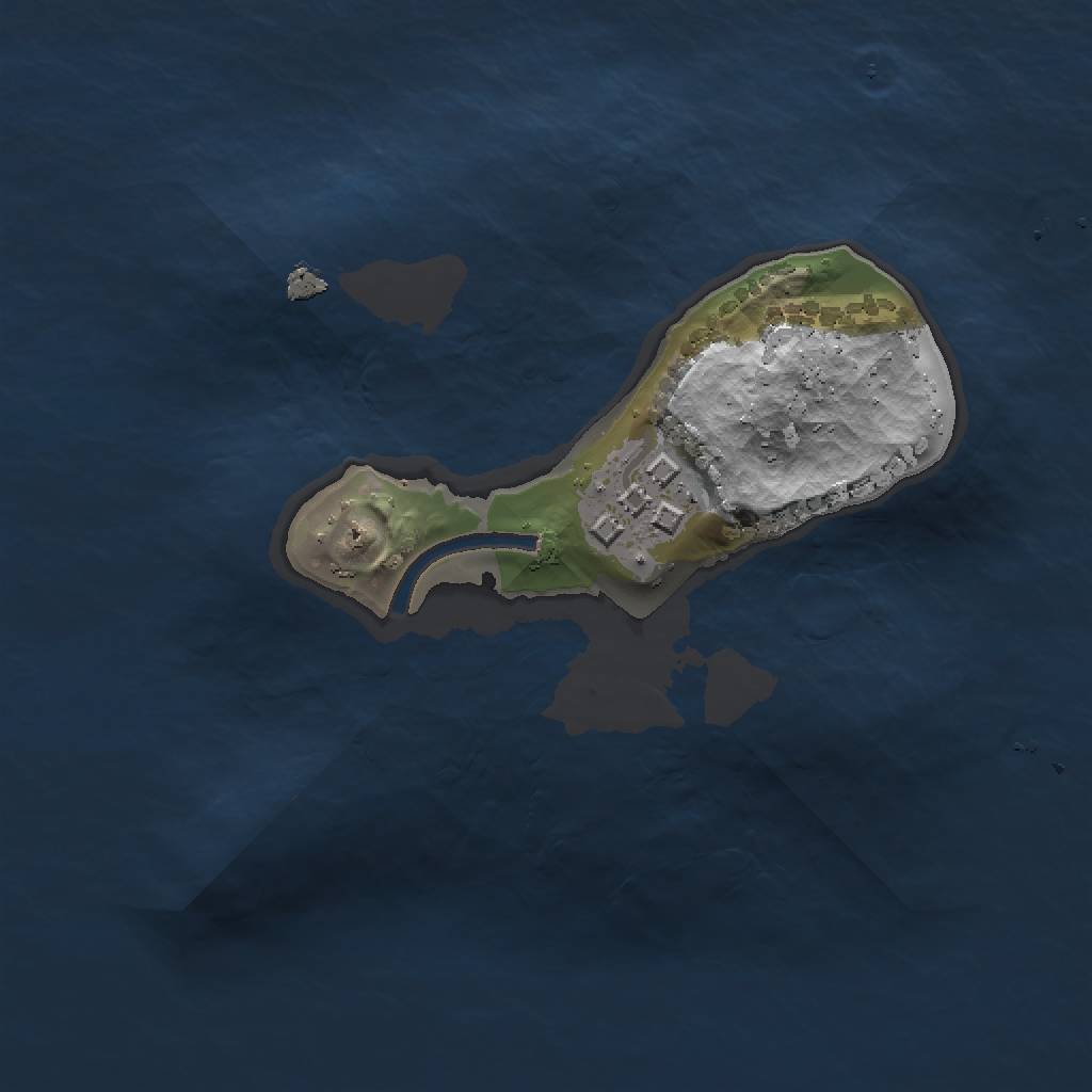 Rust Map: Procedural Map, Size: 1500, Seed: 458712, 3 Monuments