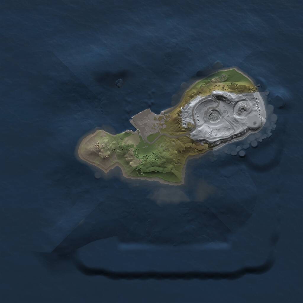 Rust Map: Procedural Map, Size: 1500, Seed: 458712, 2 Monuments