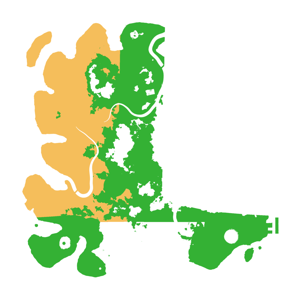Biome Rust Map: Procedural Map, Size: 3700, Seed: 1038767429