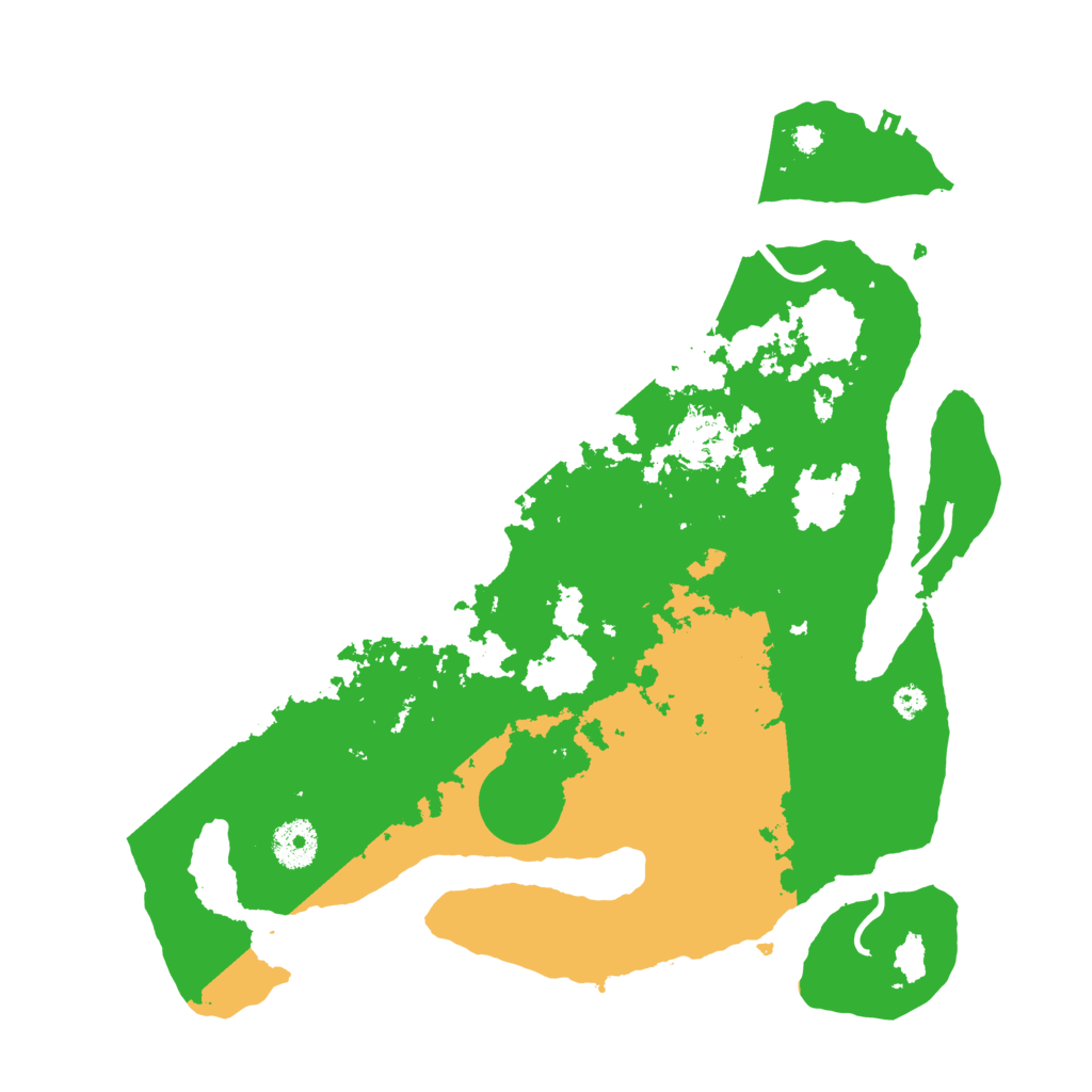 Biome Rust Map: Procedural Map, Size: 3500, Seed: 304325