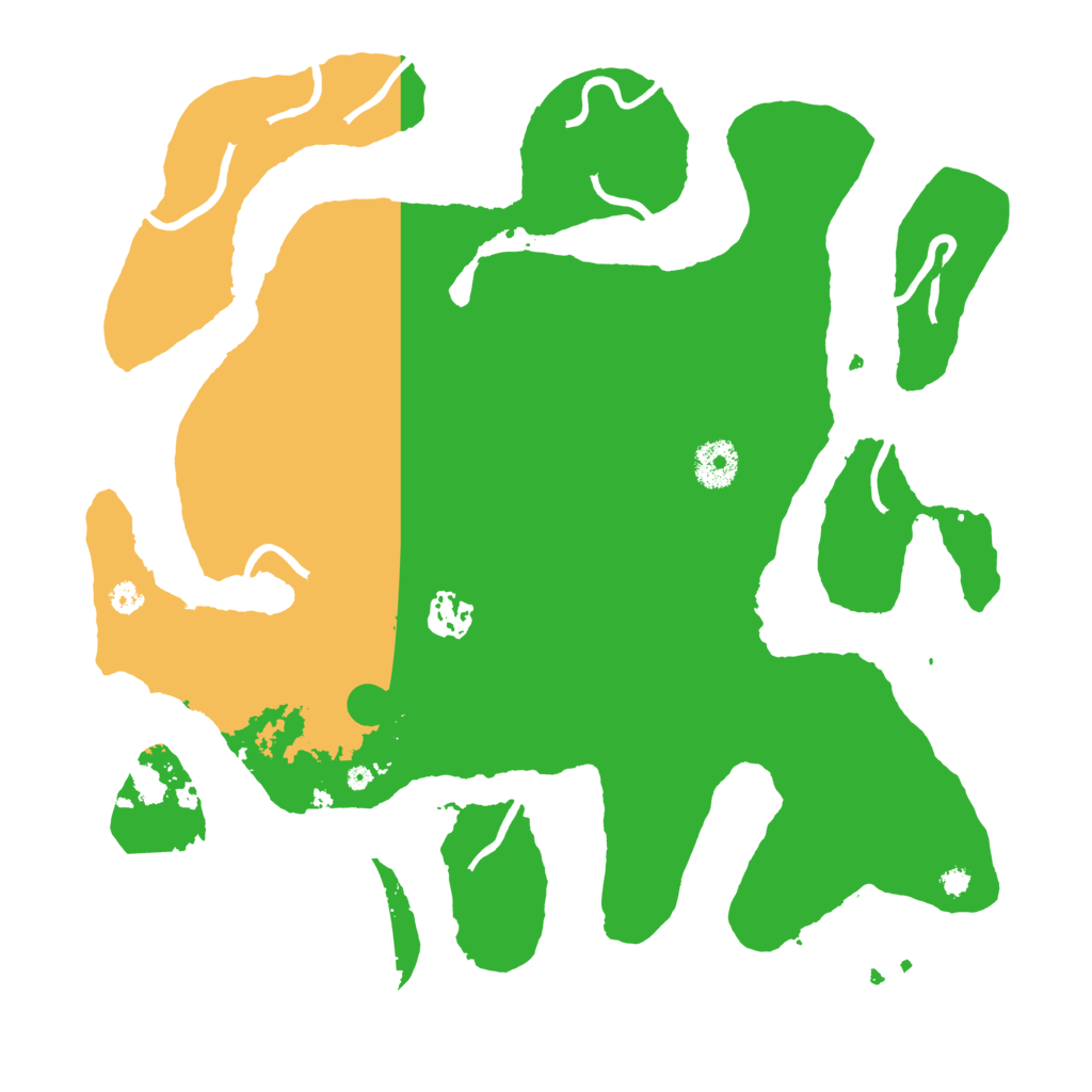 Biome Rust Map: Procedural Map, Size: 3500, Seed: 166427