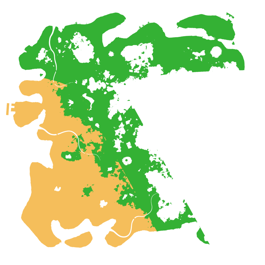 Biome Rust Map: Procedural Map, Size: 4500, Seed: 89498129