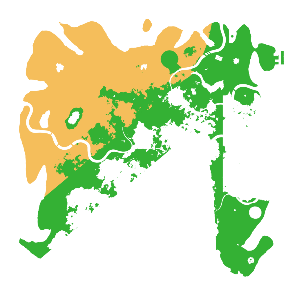 Biome Rust Map: Procedural Map, Size: 4500, Seed: 499807140