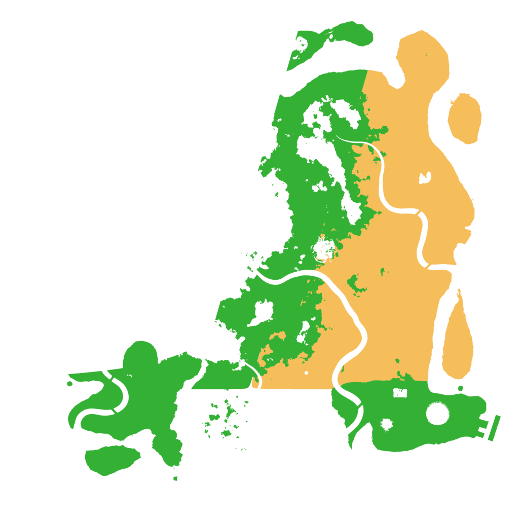 Biome Rust Map: Procedural Map, Size: 4000, Seed: 85457