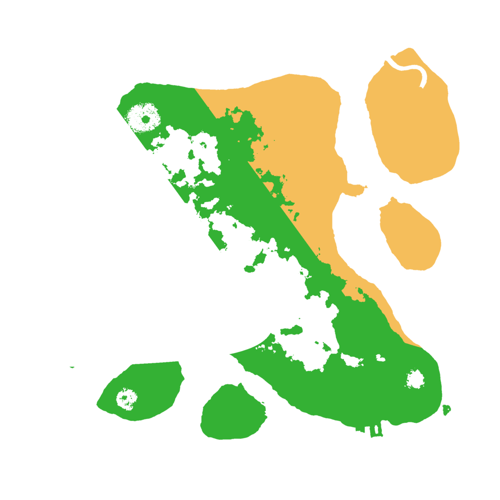 Biome Rust Map: Procedural Map, Size: 2500, Seed: 300166666