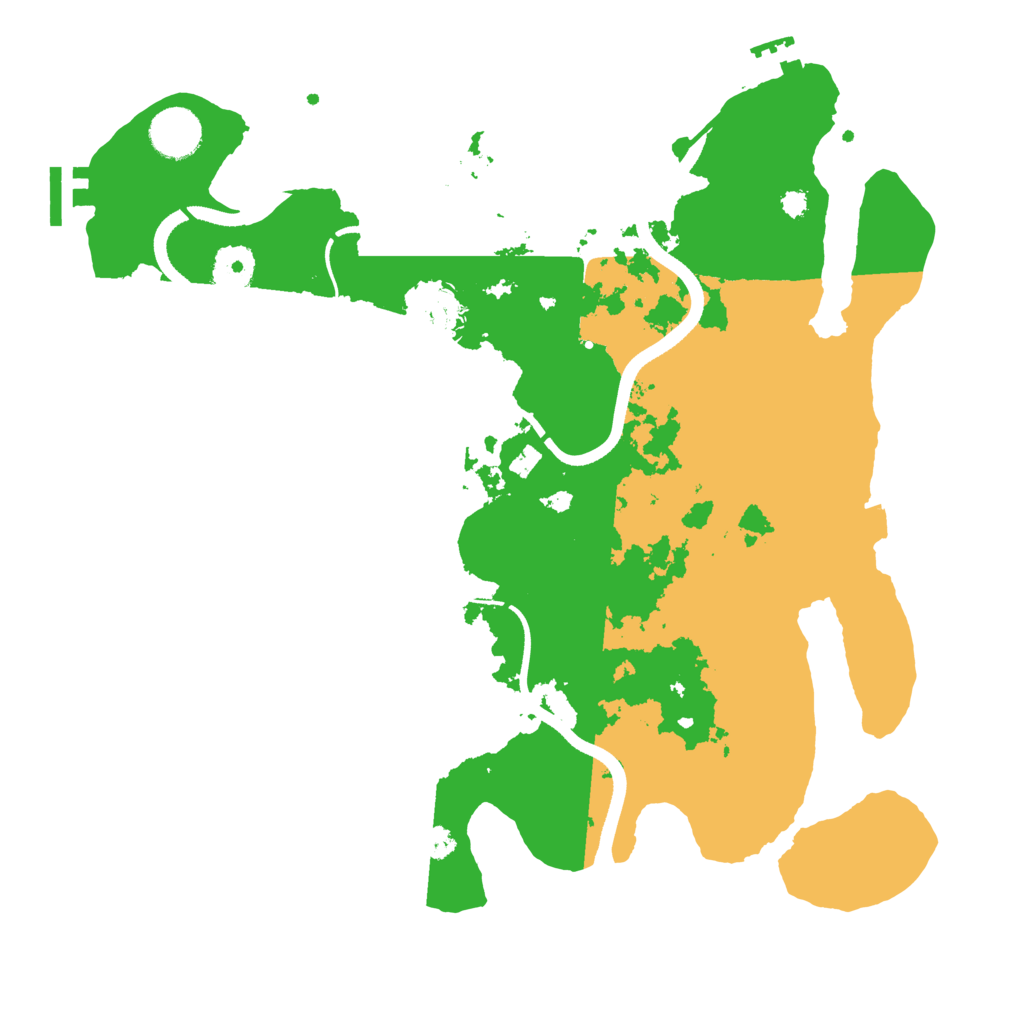 Biome Rust Map: Procedural Map, Size: 3500, Seed: 2561846