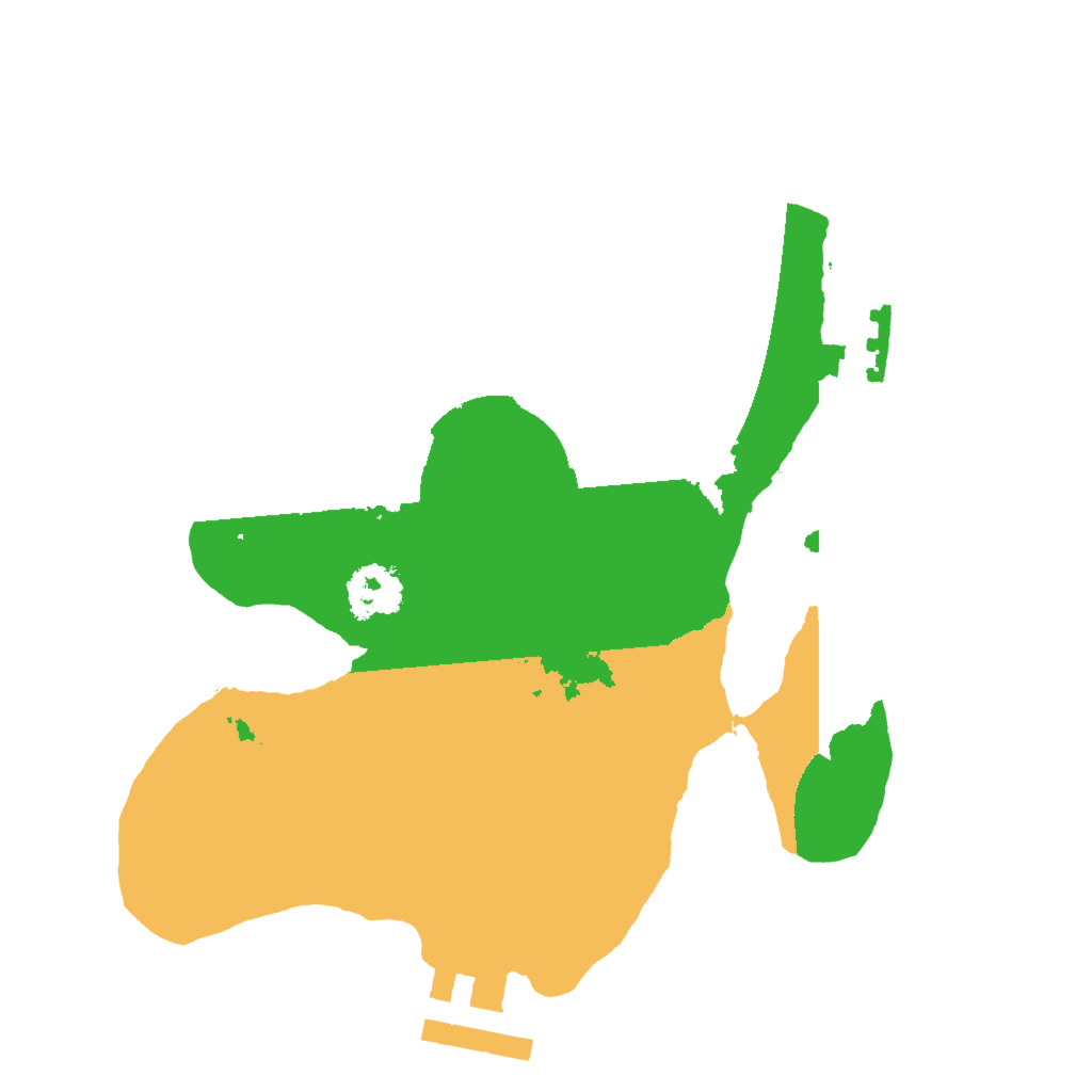 Biome Rust Map: Procedural Map, Size: 2000, Seed: 15950739