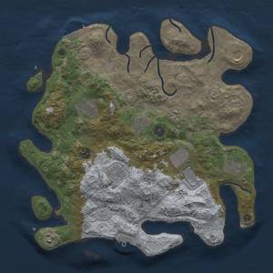 Thumbnail Rust Map: Procedural Map, Size: 3700, Seed: 1149950212, 18 Monuments