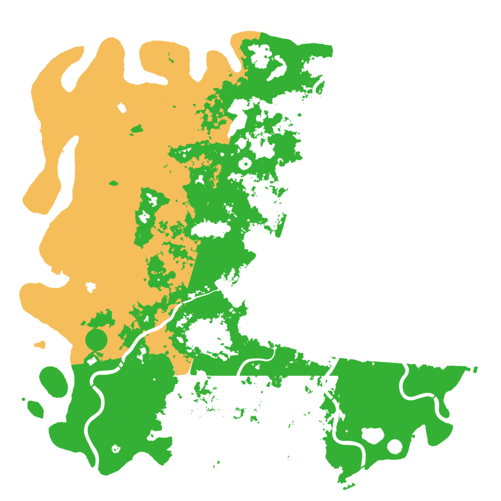 Biome Rust Map: Procedural Map, Size: 6000, Seed: 200000005