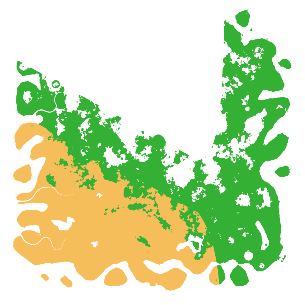 Biome Rust Map: Procedural Map, Size: 6000, Seed: 26616584