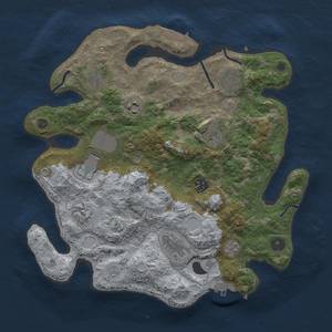 Thumbnail Rust Map: Procedural Map, Size: 3500, Seed: 288793745, 16 Monuments