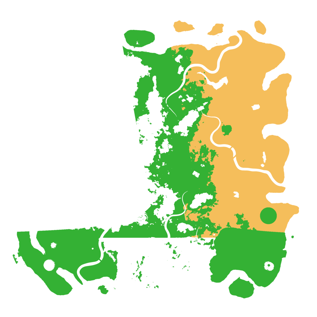 Biome Rust Map: Procedural Map, Size: 5000, Seed: 86183952