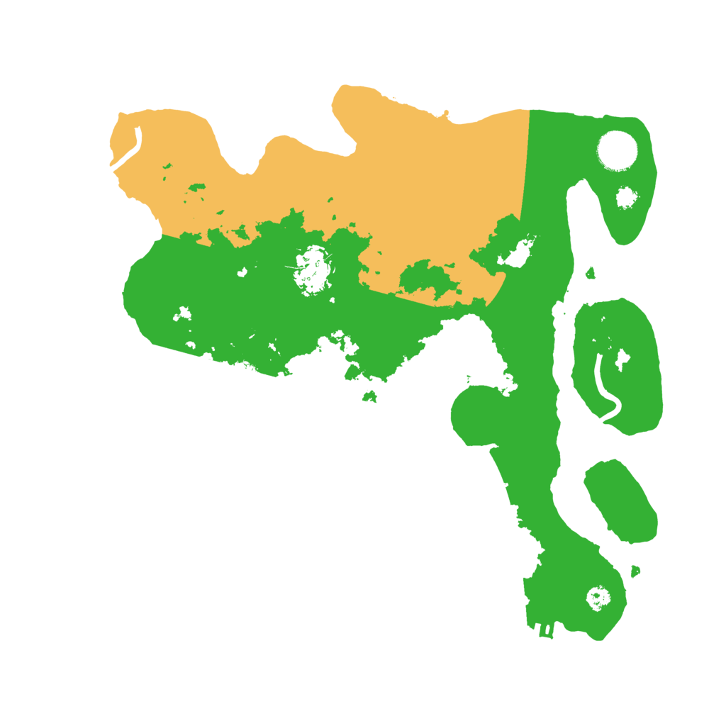 Biome Rust Map: Procedural Map, Size: 3200, Seed: 82251