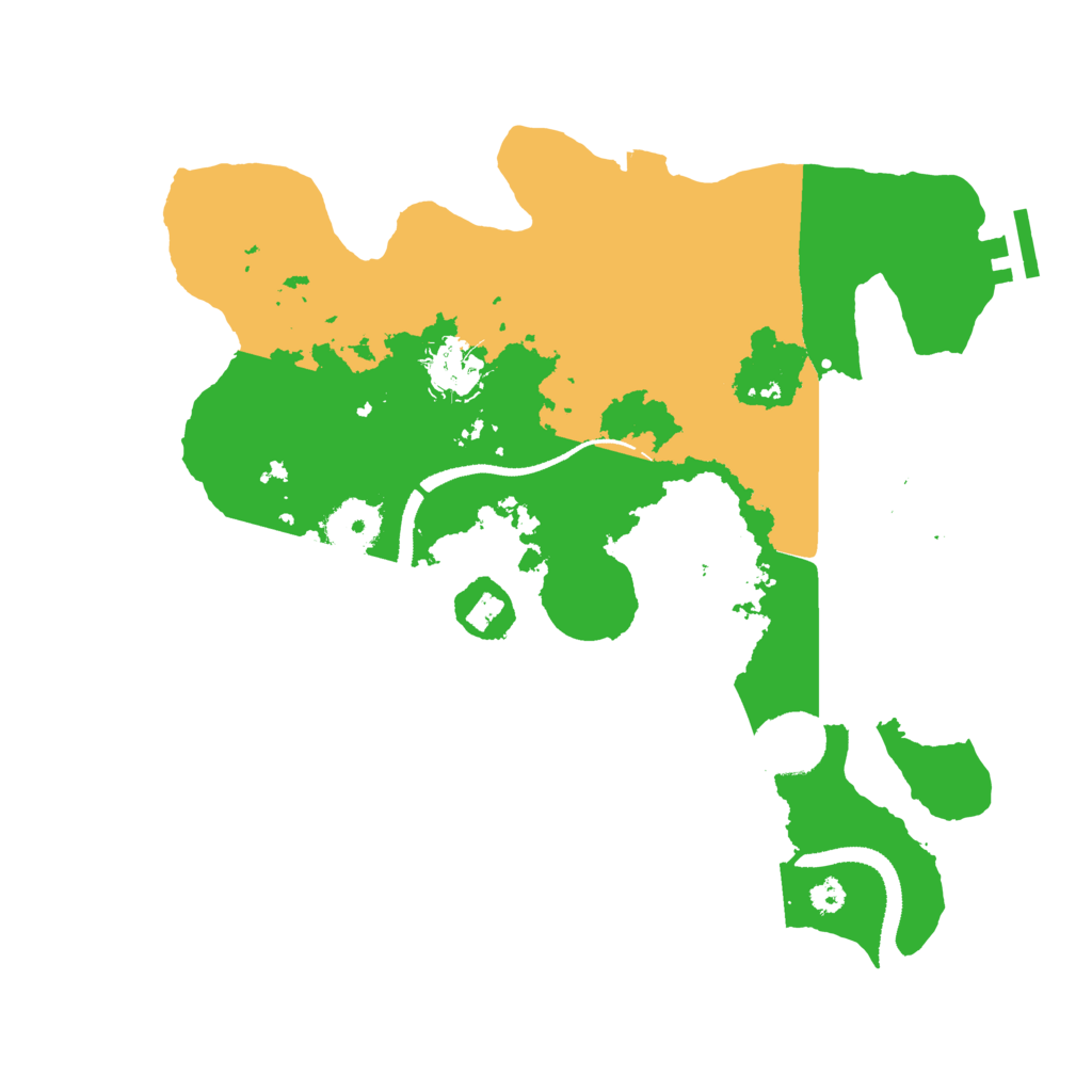 Biome Rust Map: Procedural Map, Size: 3200, Seed: 82251