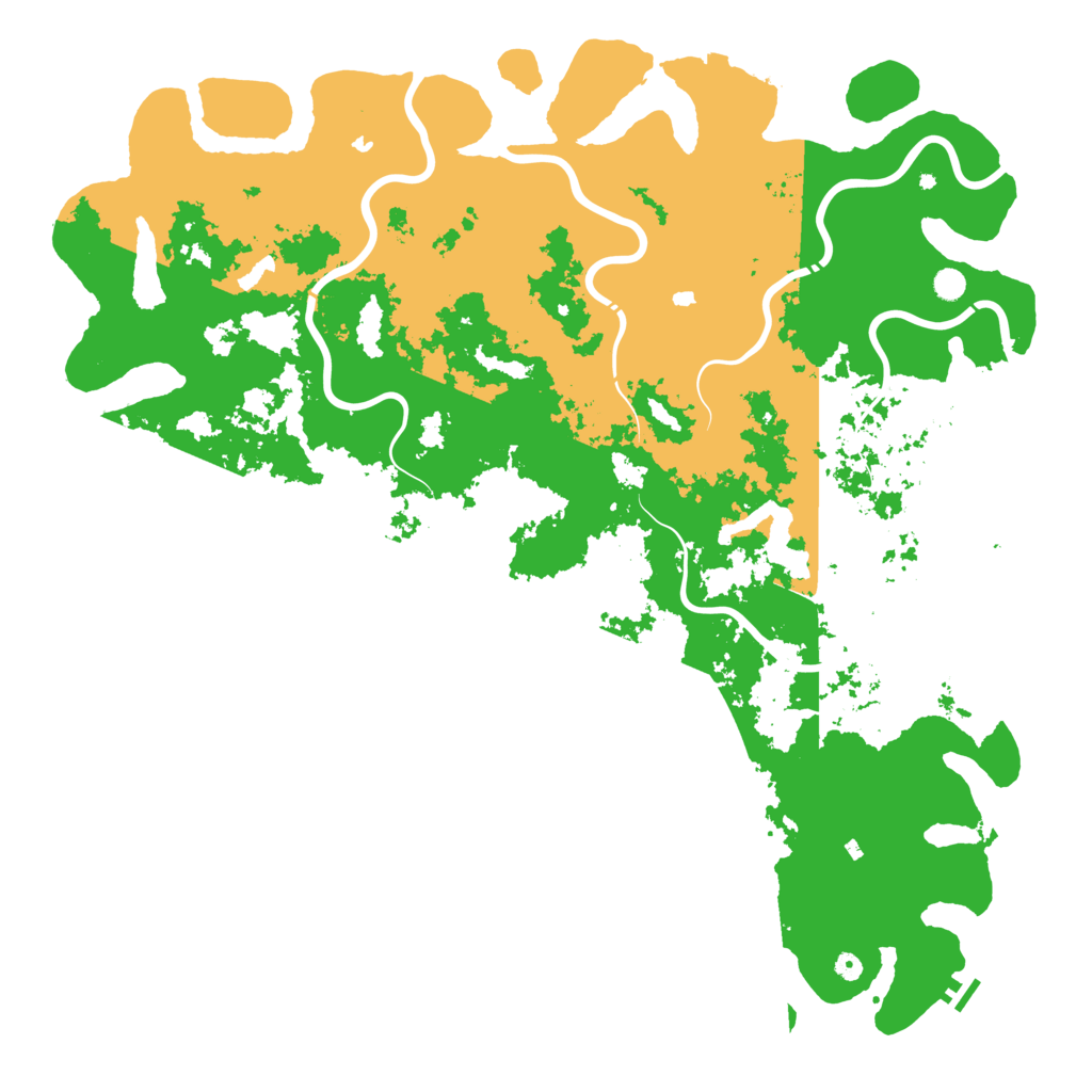 Biome Rust Map: Procedural Map, Size: 6000, Seed: 107159690