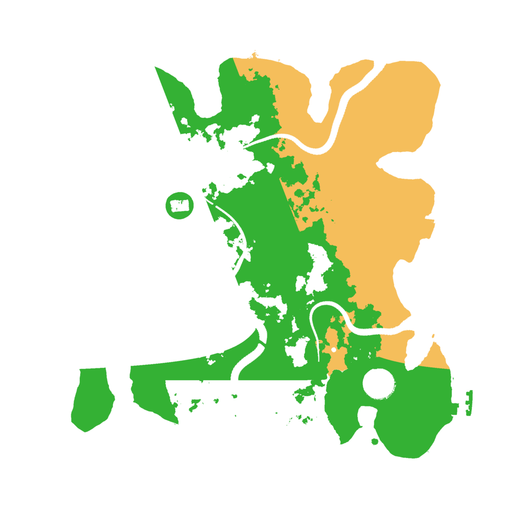 Biome Rust Map: Procedural Map, Size: 3000, Seed: 2421237