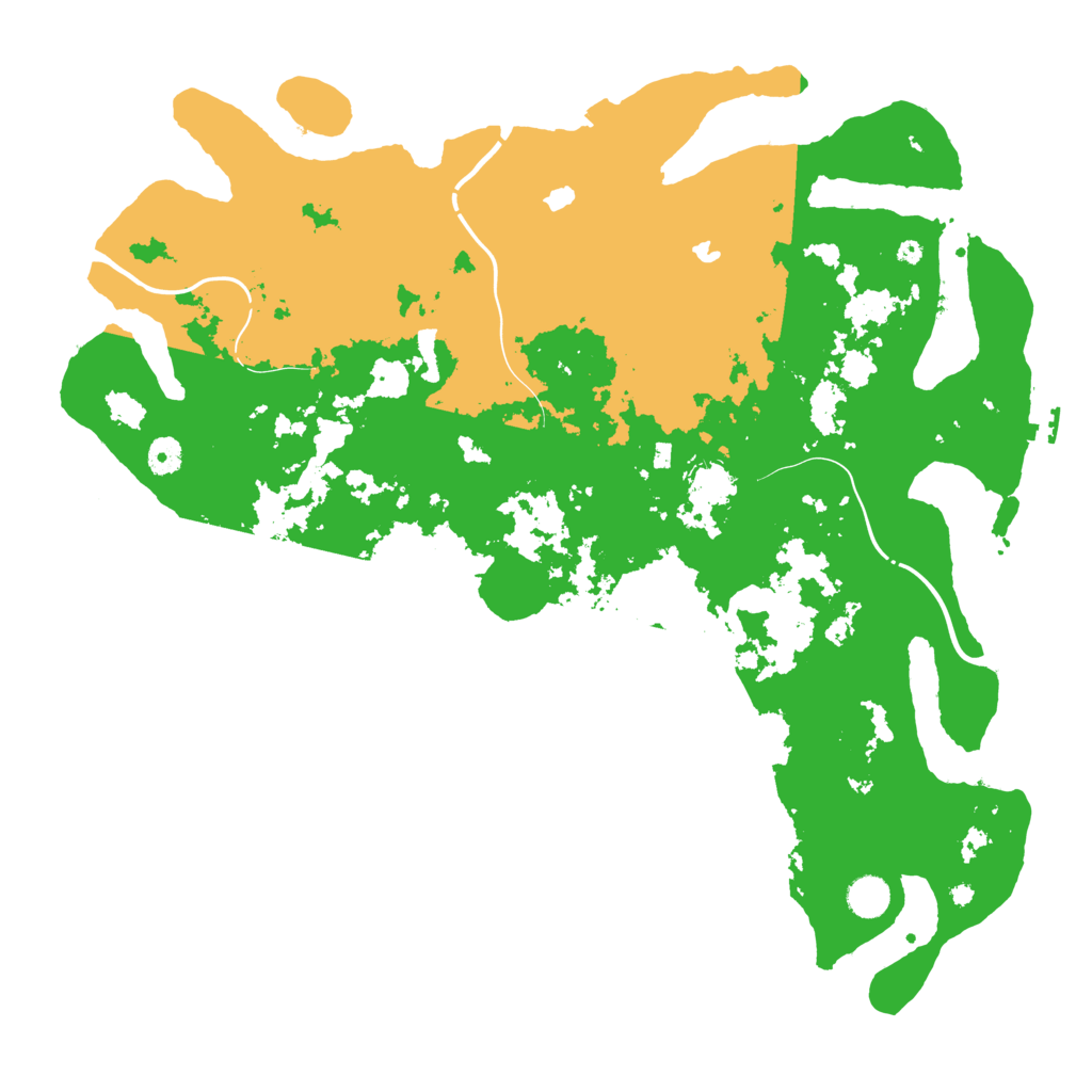 Biome Rust Map: Procedural Map, Size: 4500, Seed: 127811