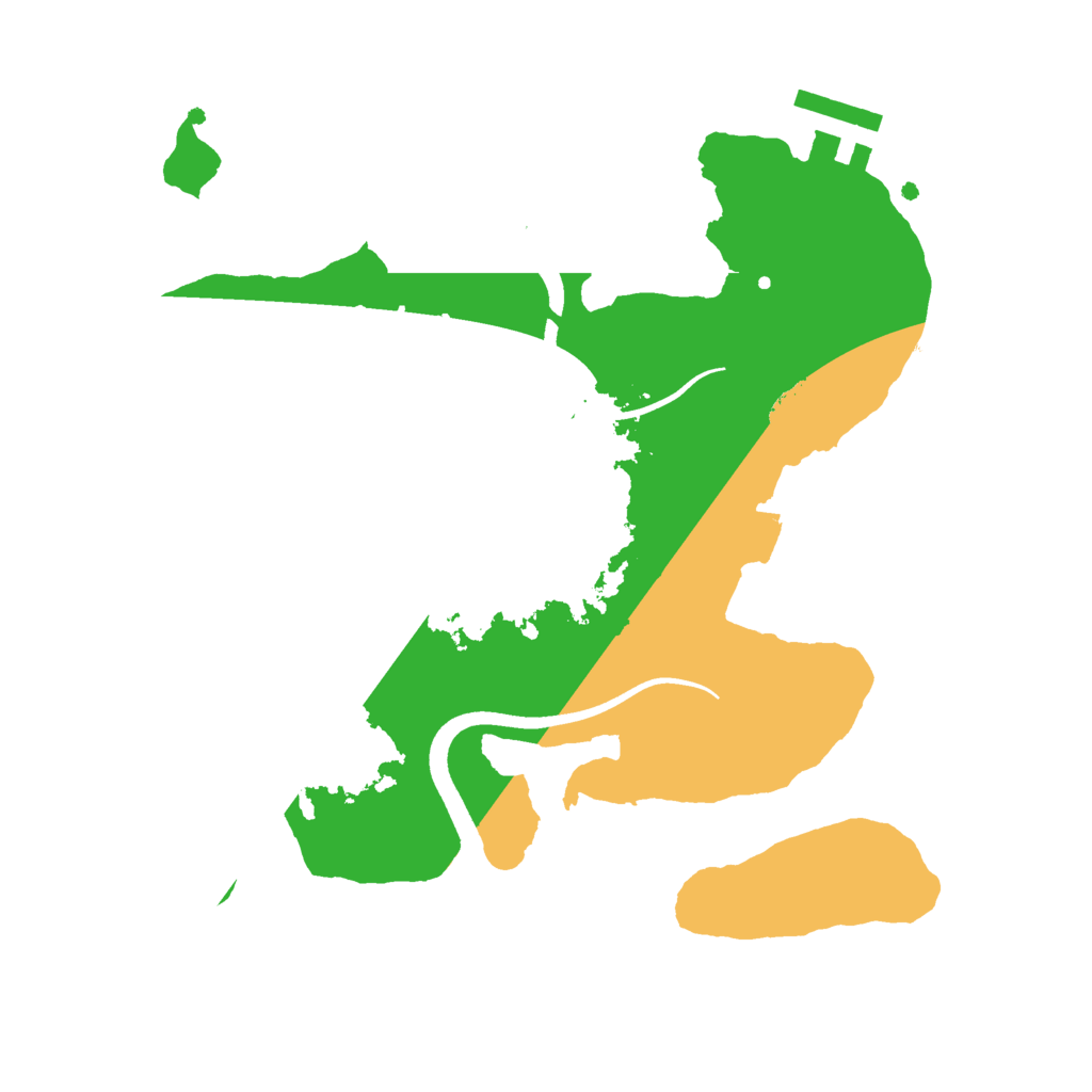 Biome Rust Map: Procedural Map, Size: 2500, Seed: 780050287