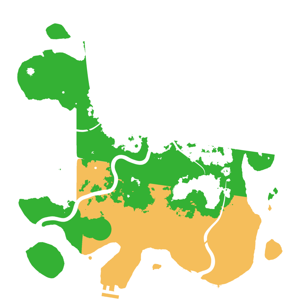 Biome Rust Map: Procedural Map, Size: 3600, Seed: 360041