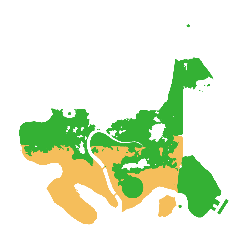 Biome Rust Map: Procedural Map, Size: 3000, Seed: 300586152
