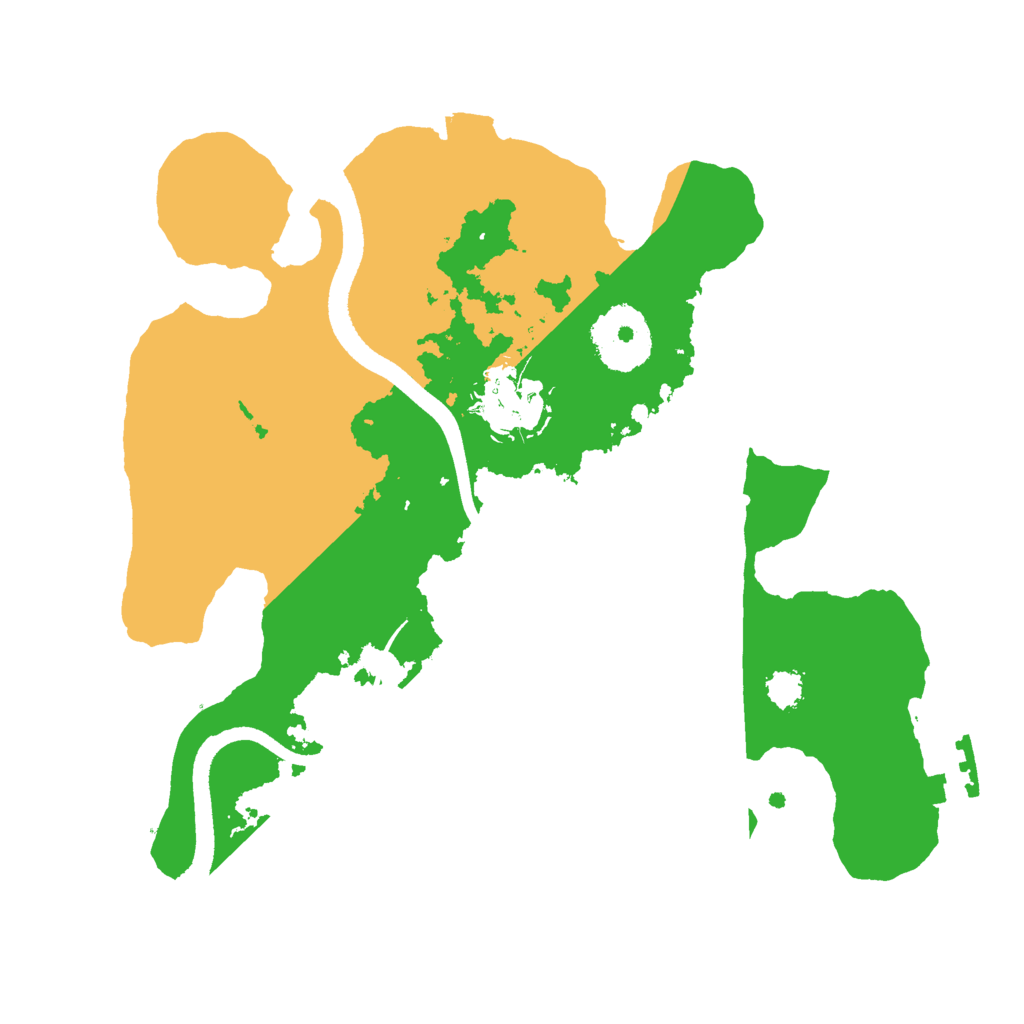 Biome Rust Map: Procedural Map, Size: 2500, Seed: 648580788