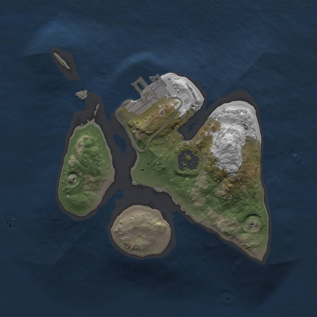 Rust Map: Procedural Map, Size: 1500, Seed: 10102, 7 Monuments