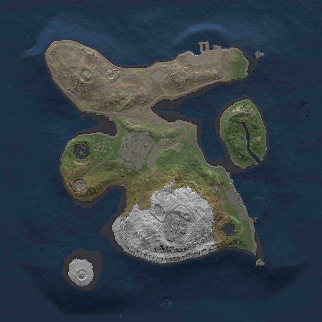 Rust Map: Procedural Map, Size: 2000, Seed: 1601448818, 6 Monuments