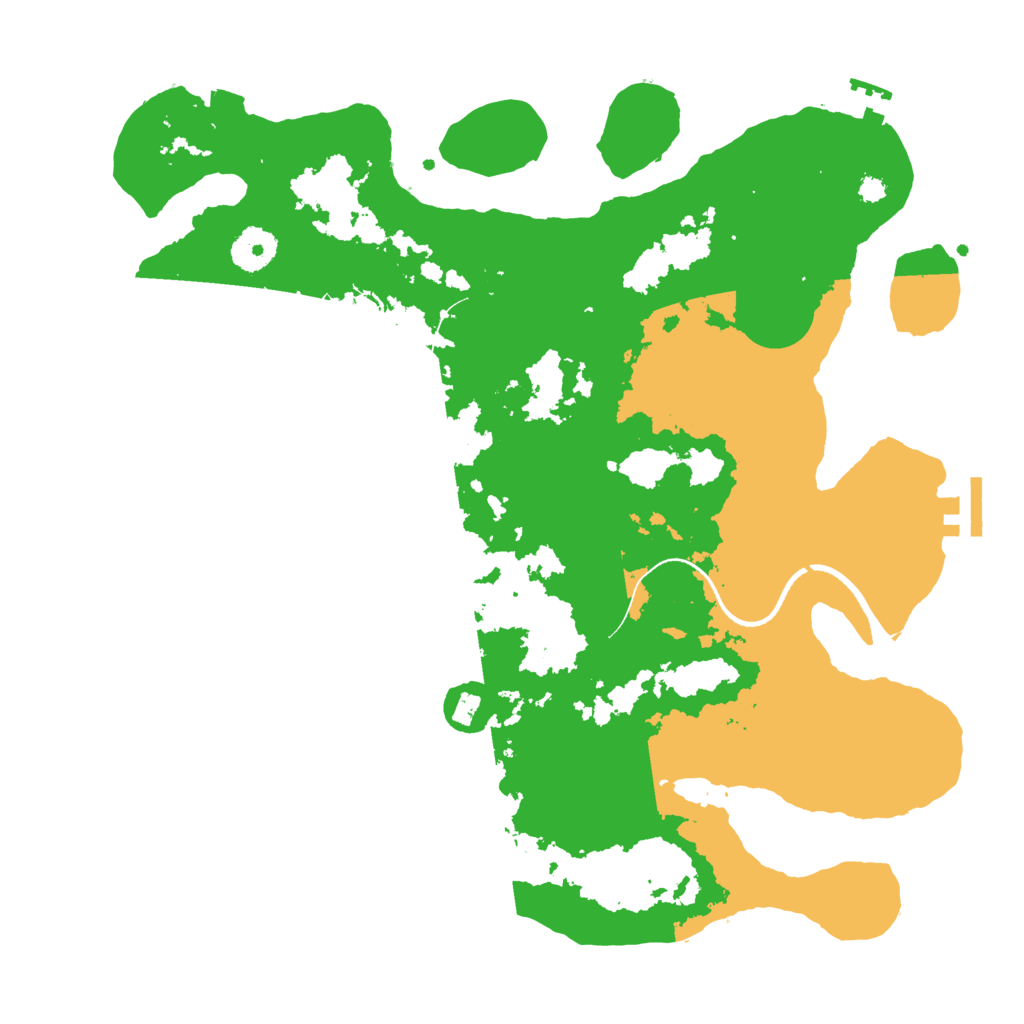 Biome Rust Map: Procedural Map, Size: 3500, Seed: 636509096