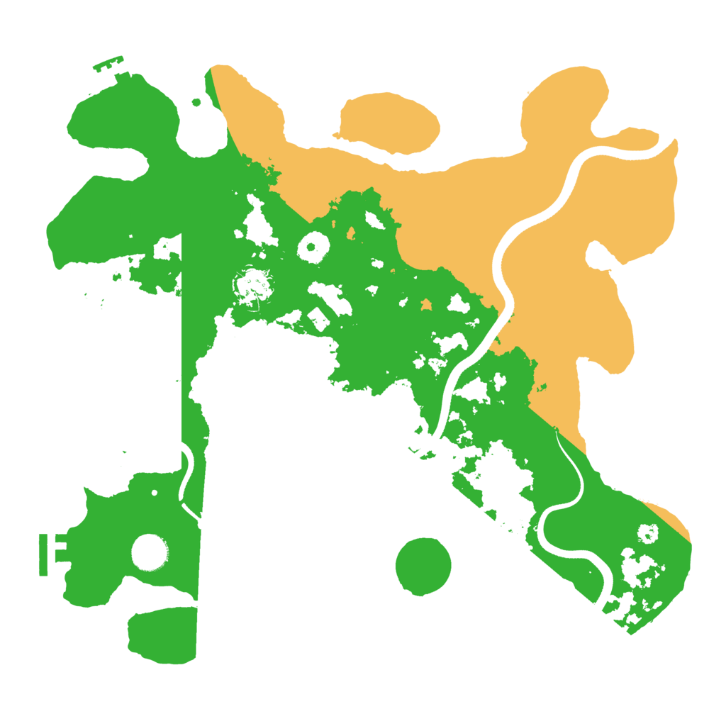 Biome Rust Map: Procedural Map, Size: 3500, Seed: 364976