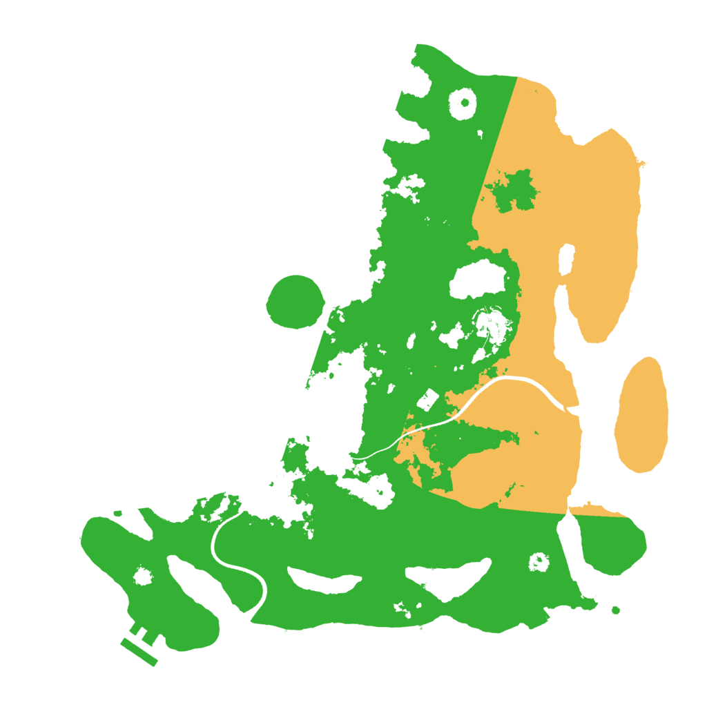 Biome Rust Map: Procedural Map, Size: 3500, Seed: 92150512