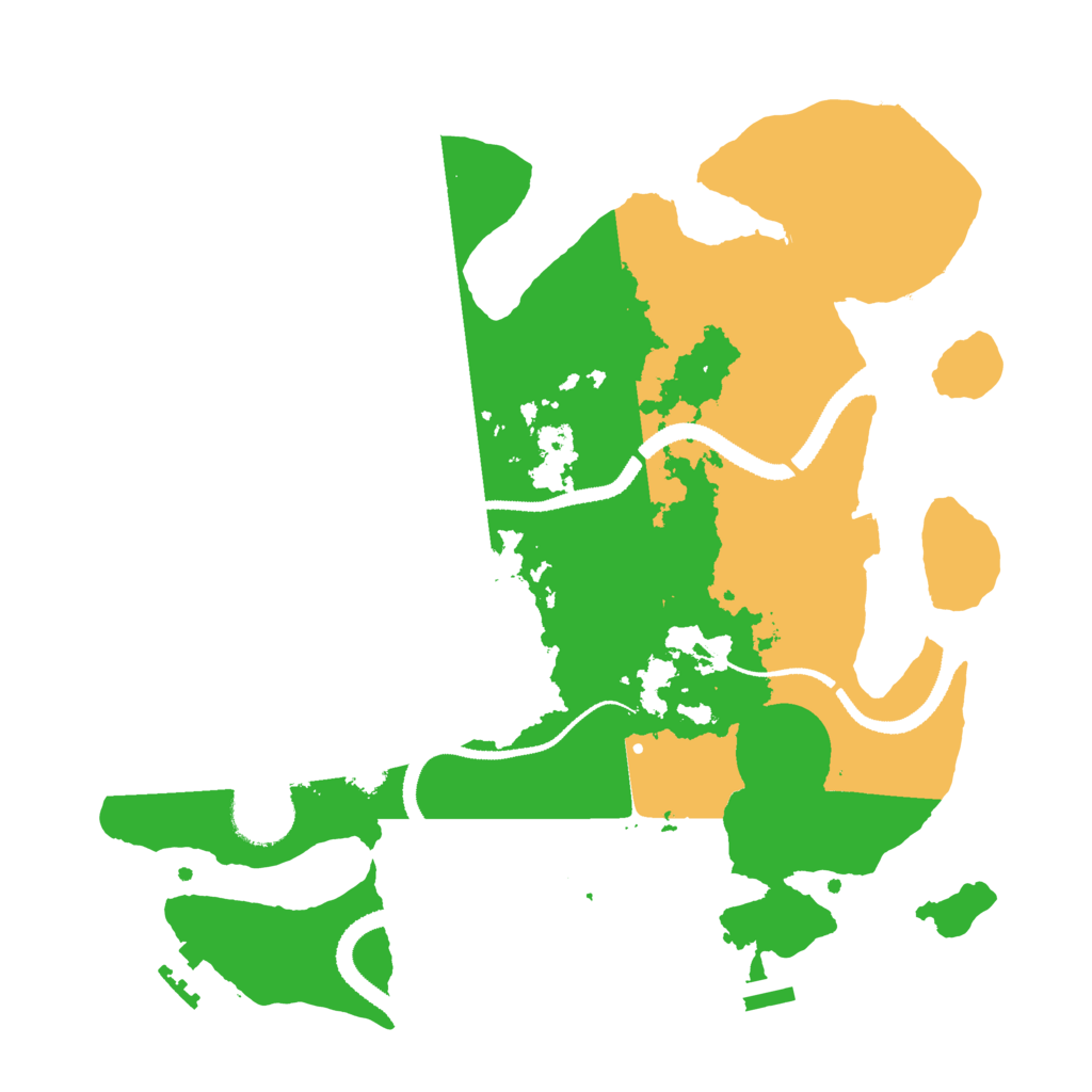 Biome Rust Map: Procedural Map, Size: 3100, Seed: 6843