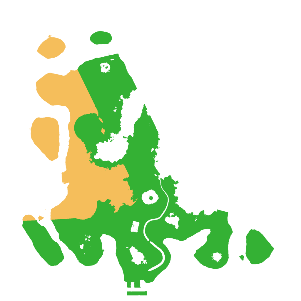 Biome Rust Map: Procedural Map, Size: 3000, Seed: 621893755