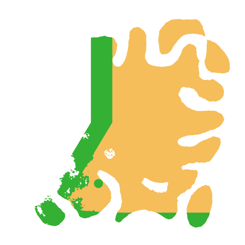 Biome Rust Map: Barren, Size: 3600, Seed: 574826