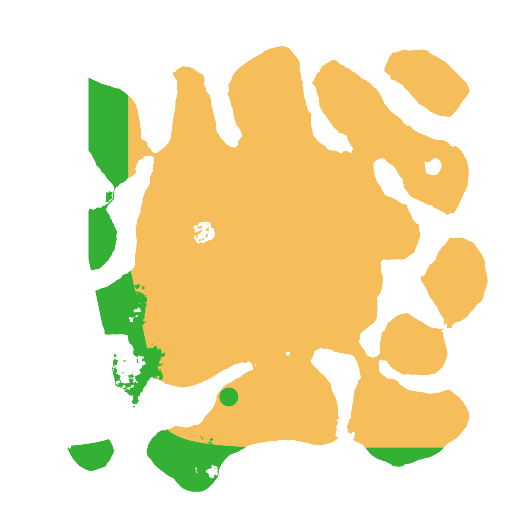 Biome Rust Map: Barren, Size: 3600, Seed: 933936