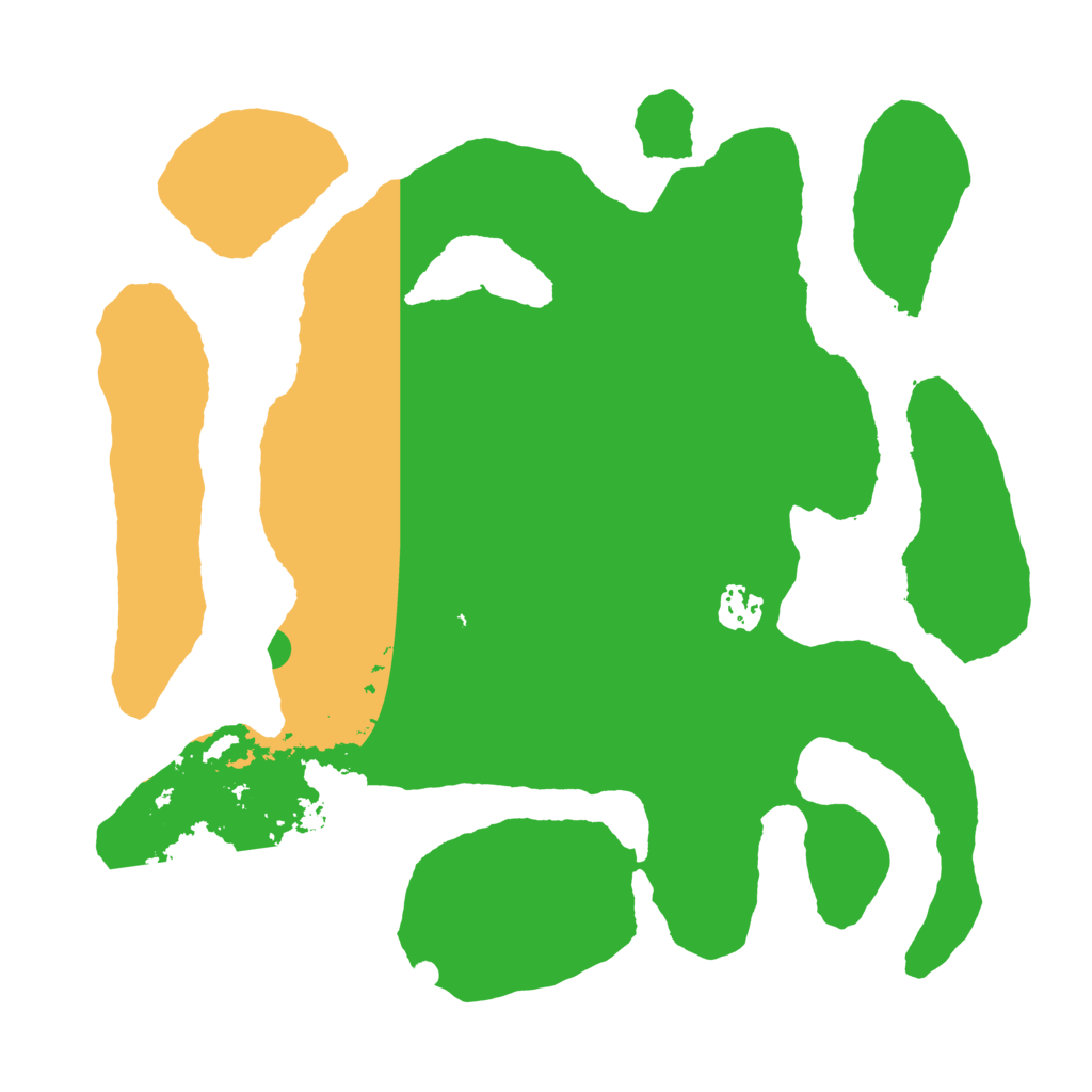 Biome Rust Map: Barren, Size: 3600, Seed: 217550