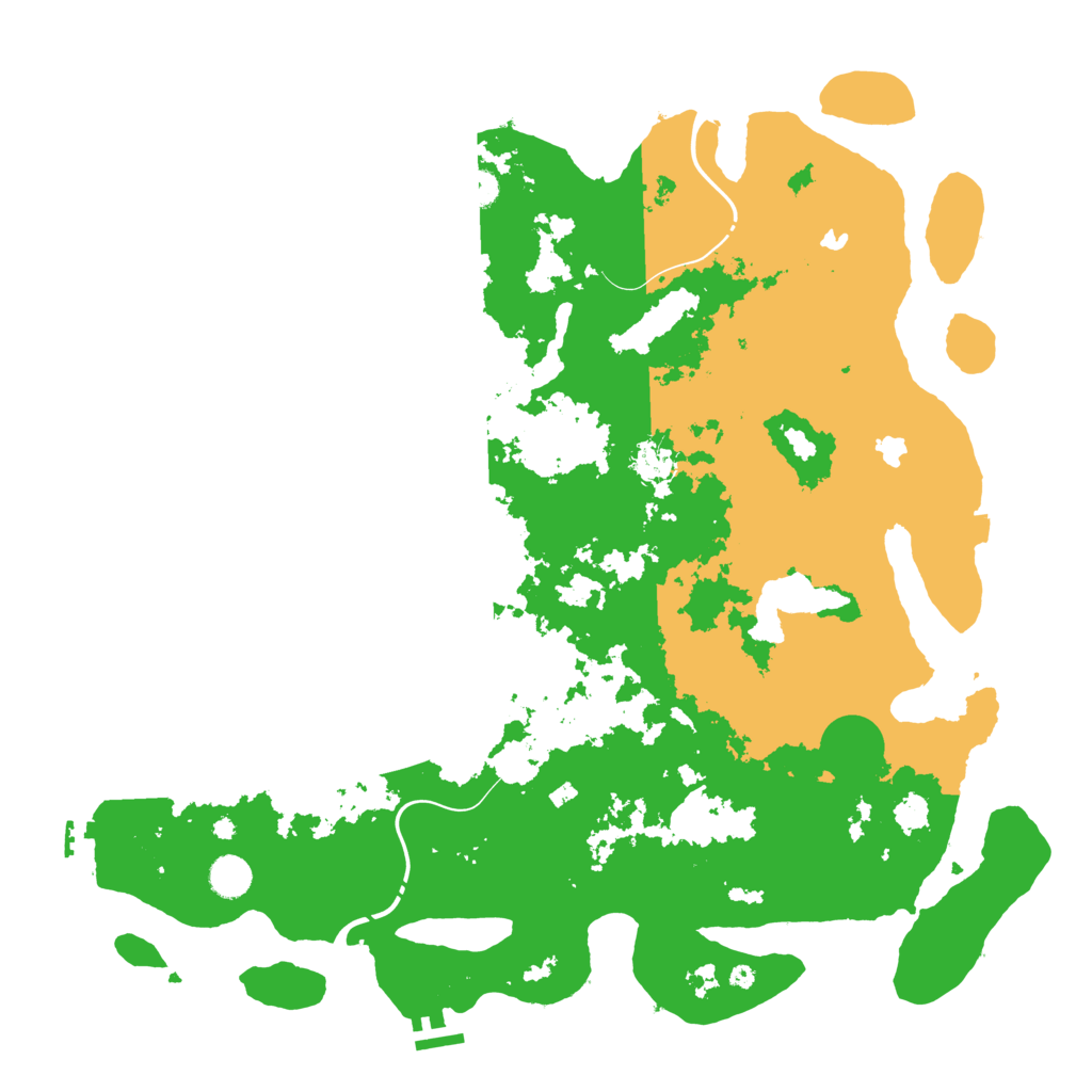 Biome Rust Map: Procedural Map, Size: 4500, Seed: 620172