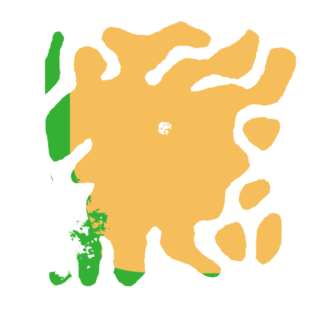 Biome Rust Map: Barren, Size: 3600, Seed: 612450