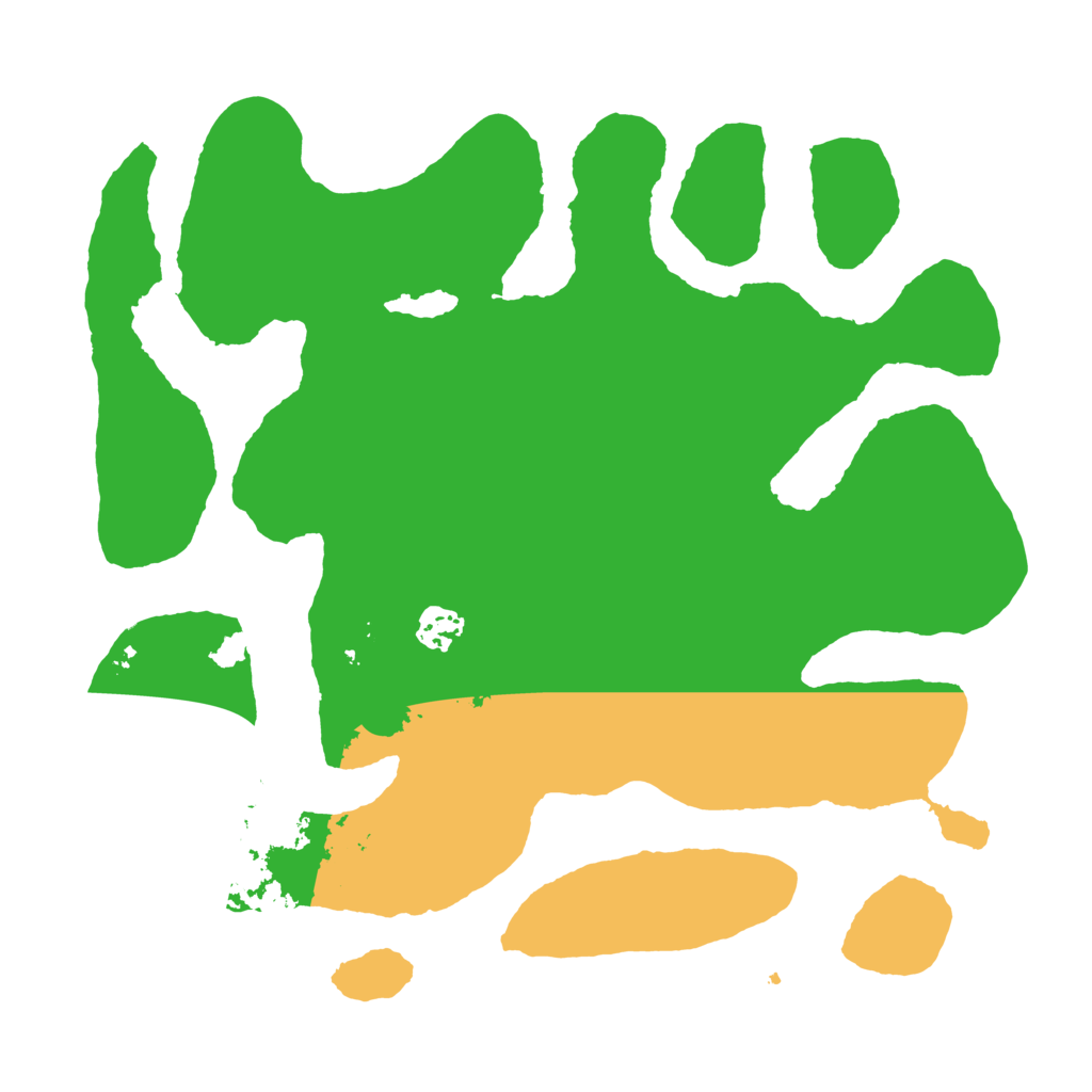 Biome Rust Map: Barren, Size: 3600, Seed: 383445