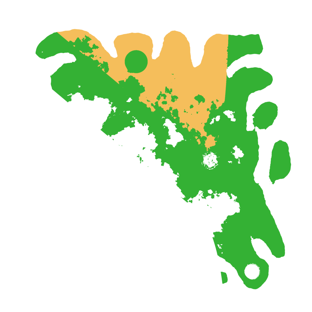 Biome Rust Map: Barren, Size: 3600, Seed: 658882