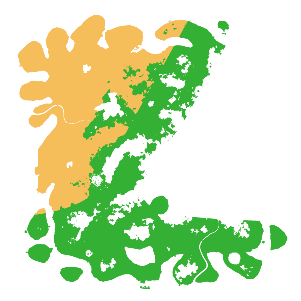 Biome Rust Map: Procedural Map, Size: 4500, Seed: 322417