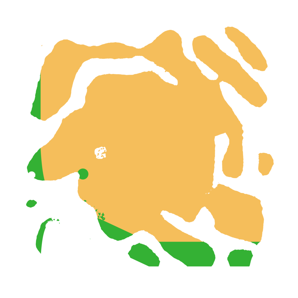 Biome Rust Map: Barren, Size: 3600, Seed: 434954