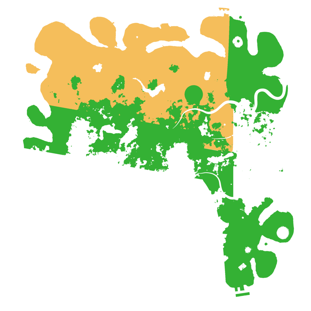 Biome Rust Map: Procedural Map, Size: 4500, Seed: 16254369