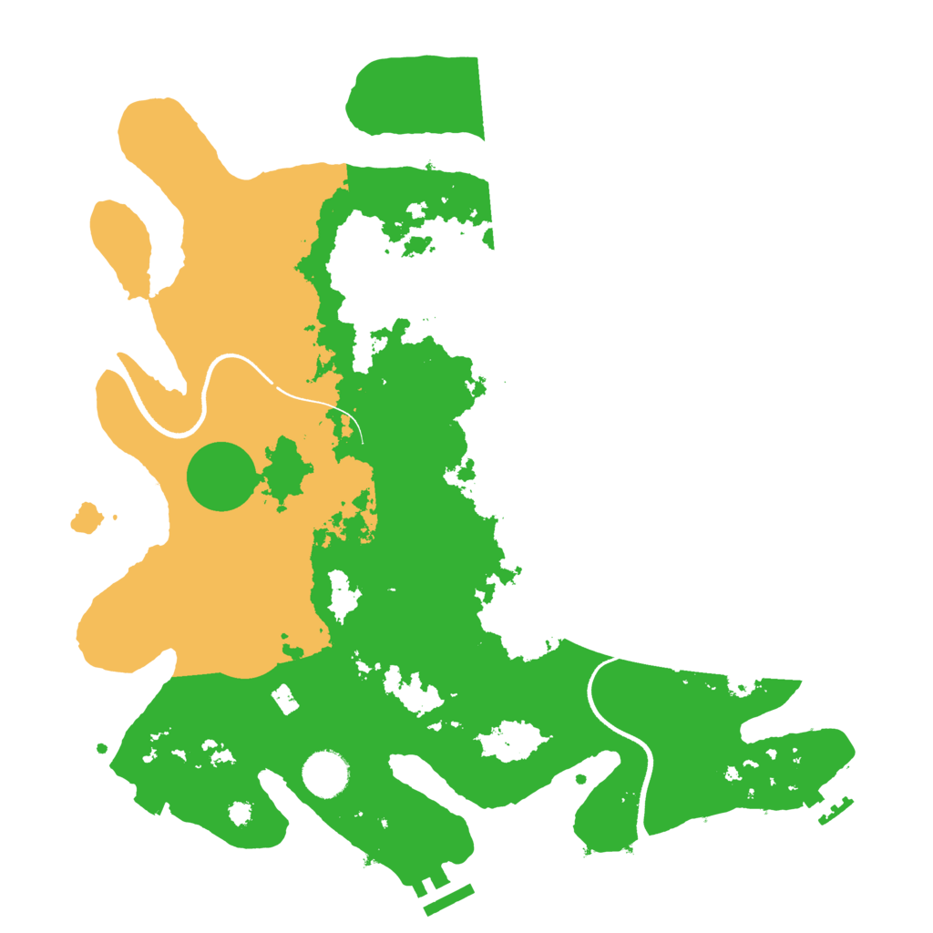 Biome Rust Map: Procedural Map, Size: 3550, Seed: 27481